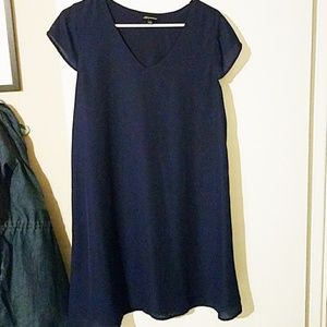 Navy blue flowy dress